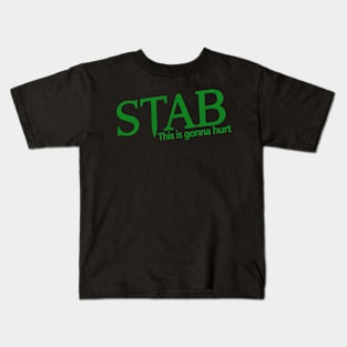 STAB - VINTAGE GREEN Kids T-Shirt